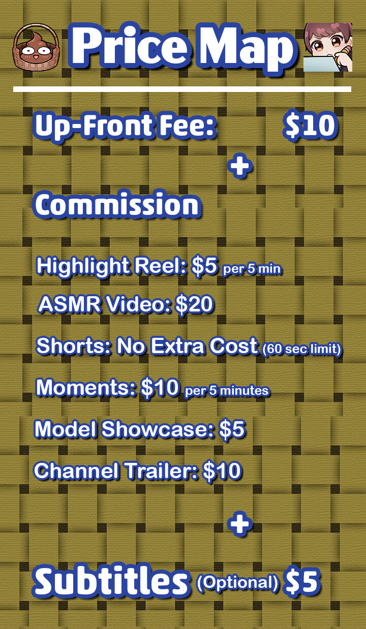 Commission Price Map Graphic